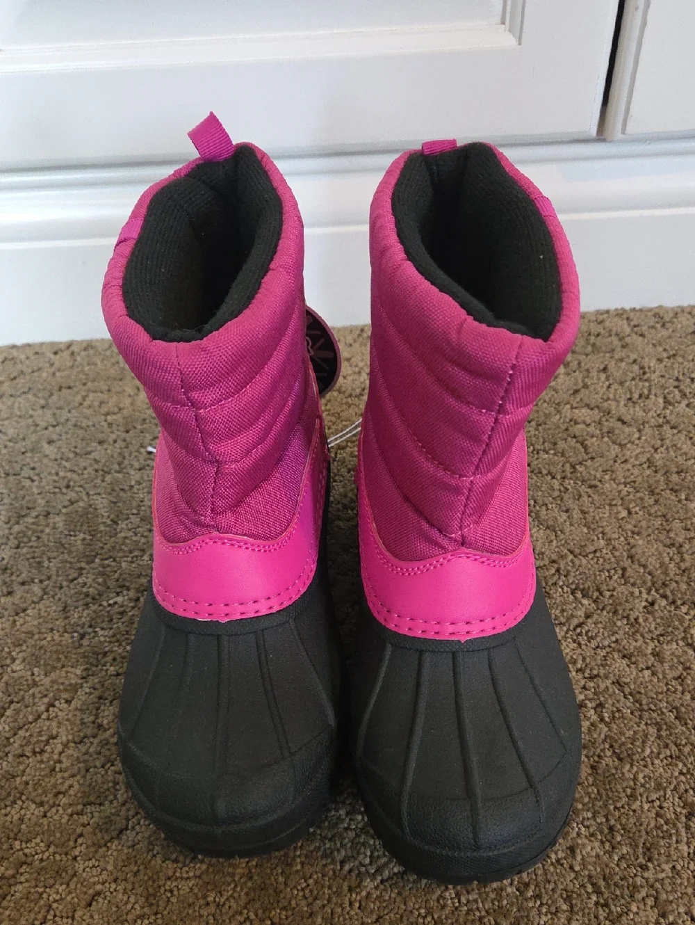 Girls Falls Creek Snowpack Fuchsia Winter Snow Boots Size 1 4 5 6 Pull On NWT